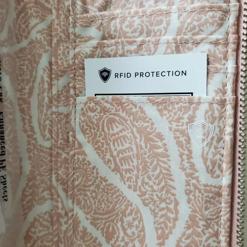 Vera Bradley Leather RFID 3-in-1 Crossbody in Pink Sand New with Tags - Picture 7 of 7
